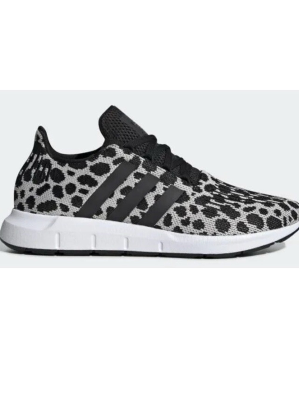 ADIDAS NWOT Leopard Knit Runner - Black & White, Lace Up, Cushioned